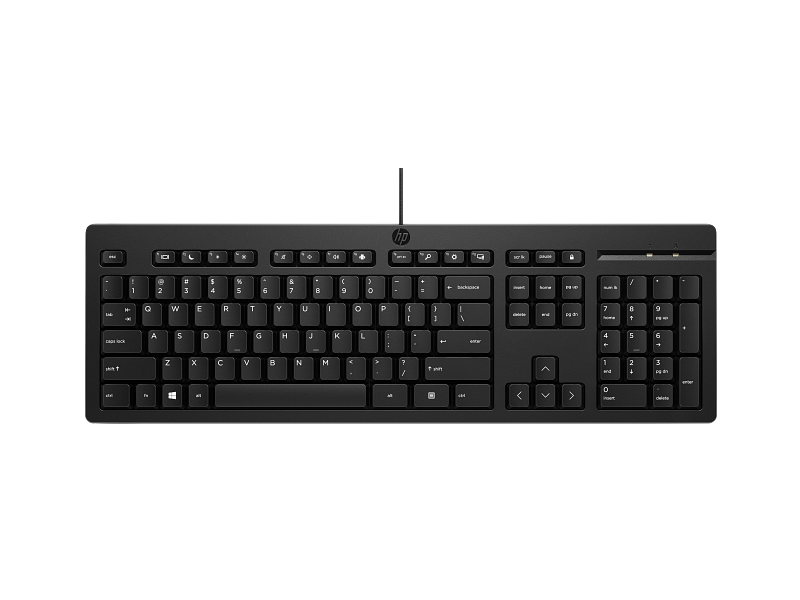 Teclado con cable HP 125 (de arriba a abajo)