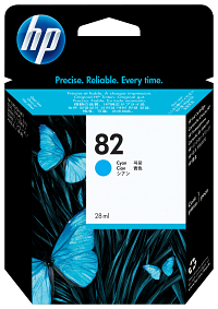 HP 82 28-ml Cyan DesignJet Ink Cartridge