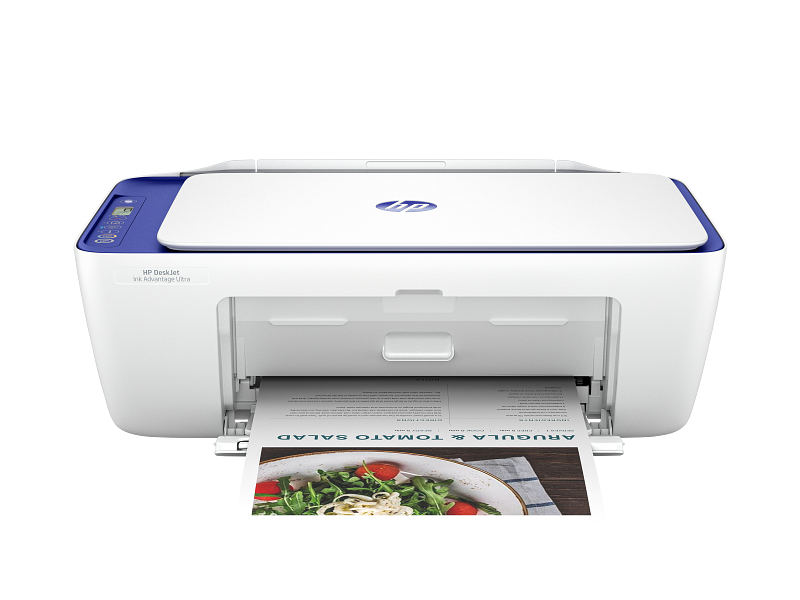 HP DeskJet Ink Advantage Ultra 4927, 4977 MoroccanBlue Catalog VisID GrayBG Front Output
