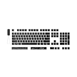 HyperX Pudding Keycaps 2 - Full Key Set - PBT - Black (US Layout)