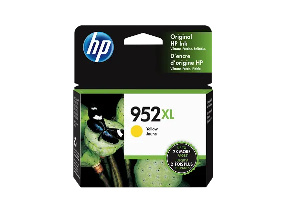 Ink Supplies, HP 952XL High Yield Yellow Original Ink Cartridge, L0S67AN#140