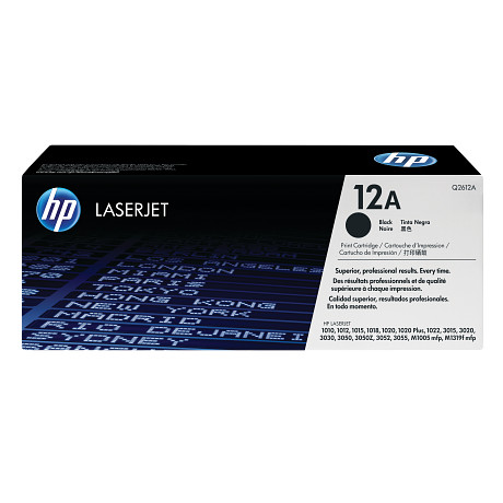 HP 12A Q2612A Fekete toner festékkazetta Laserjet 1010 1012 1015 1018 1020 1022 3015 3020 3030 3050 3052 3055 M1005 M1319 nyomtatókhoz (2000 old.)