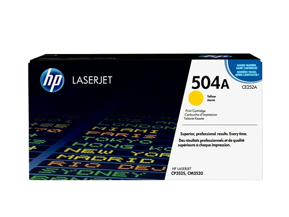 HP® 504A Yellow LaserJet Toner Cartridge (CE252A)