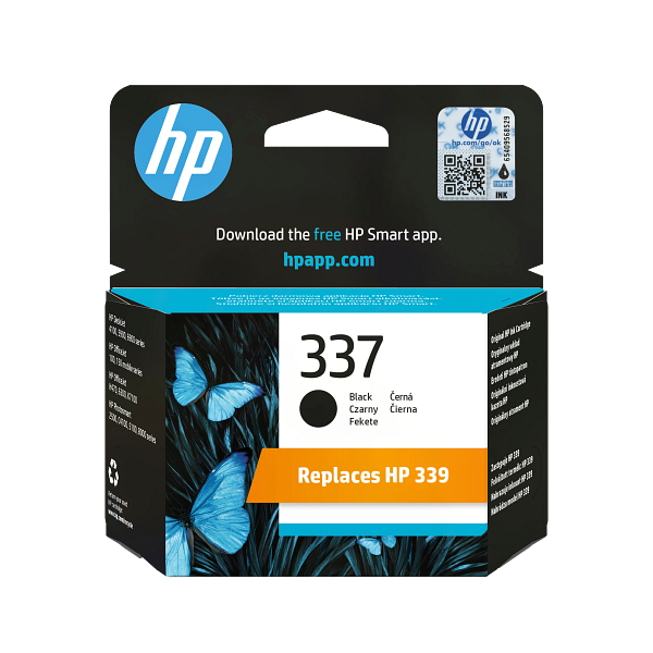 HP 337 Black Original Ink Cartridge, C9364-80204, C9364EE