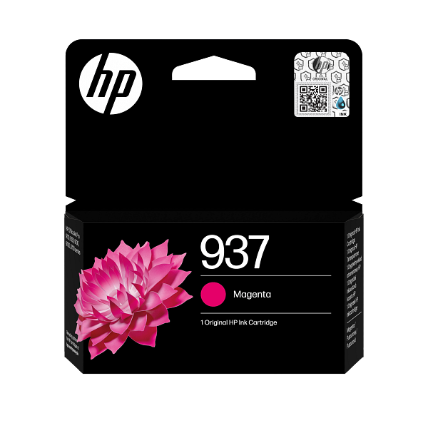 HP 937 Magenta Original Ink Cartridge 4S6W3-80007 4S6W3NE