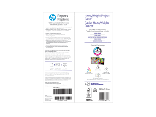 HP HeavyWeight Project Paper, Matte, 40 lb, 8.5 x 11 in. (216 x 279 mm), 250 sheets Z4R14A - Img_Rear_320_240