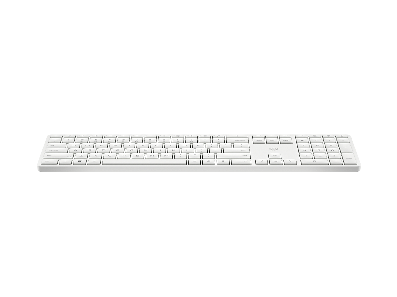 HP 450 Programmable Wireless Keyboard Lunar White Front