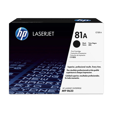 HP 81A CF281A fekete eredeti toner LaserJet M630 nyomtatóhoz (10500 old.)