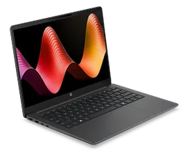 HP OmniBook 3 Laptop 14-hy0017nr 14", Windows 11 Home, Windows Laptop, AMD Ryzen™ 5, 8GB RAM, 256GB SSD, 2K, Mica silver and iron gray