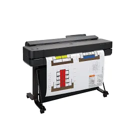 HP DesignJet T650 Large Format 36" Plotter Printer – High-Speed, CAD & Poster Printer with Auto Sheet Feeder, Media Bin & Stand and 2 year warranty