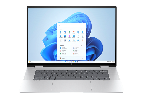 HP Envy x360 2-in-1 Laptop 16-ac0097nr 16", Touch screen, Windows 11 Home, Intel® Core™ Ultra 7, 16GB RAM, 1TB SSD, 2K, Glacier silver