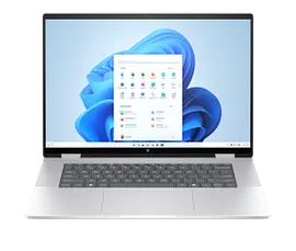 HP Envy x360 2-in-1 Laptop 16-ac0097nr 16", Touch screen, Windows 11 Home, Intel® Core™ Ultra 7, 16GB RAM, 1TB SSD, 2K, Glacier silver