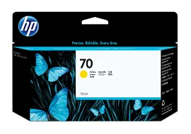 HP 70 130-ml Yellow DesignJet Ink Cartridge, C9454A