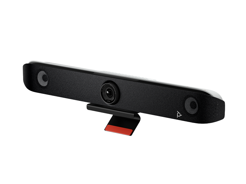 Poly-Studio-V52-Premium-USB-video-bar-Black-Coreset-FrontLeft