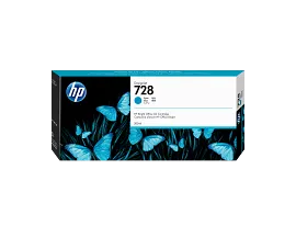 HP 728 300-ml Cyan DesignJet Ink Cartridge, F9K17A