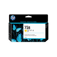 HP 728 130-ml Yellow DesignJet Ink Cartridge