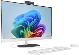 HP All-in-One Desktop Next Gen AI 24-ct2055m PC, Windows 11 Home, 23.8", AMD Ryzen™ AI 5, 16GB RAM, 512GB SSD, FHD, Shell white