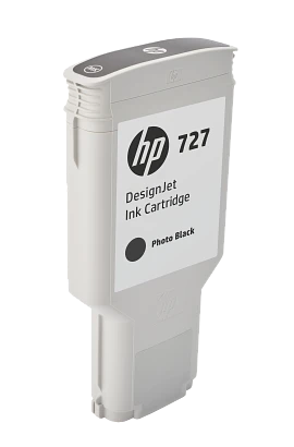 HP 727 300-ml Photo Black DesignJet Ink Cartridge, F9J79A