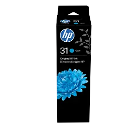HP 31 70-ml Cyan Original Ink Bottle, 1VU26AN