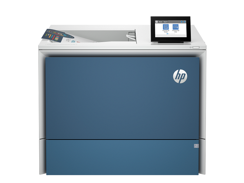 HP Color LaserJet Enterprise 5700 DN Transactional AtmosphereBlue Catalog VisID FrontOutput