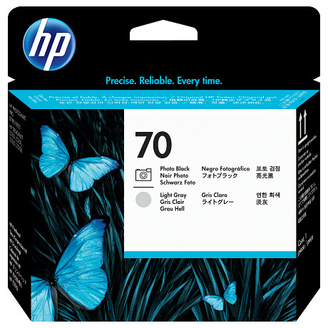 HP 70 fotó fekete és világosszürke nyomtatófej C9407A