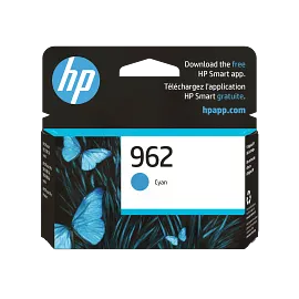 HP 962 Cyan Original Ink Cartridge, 3HZ96AN#140