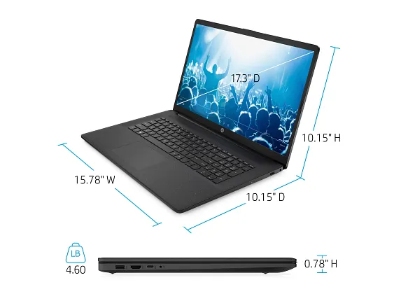 Series 4 of 9 HP Home Laptop PCs, HP Laptop 17t-cn300, 17.3"