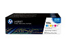 HP 125A CF373AM háromdarabos kiszerelésű cián sárga bíbor toner / festékkazetta LaserJet CP1215 CP1217 CP1515 CP1518 CM1312 nyomtatókhoz (3*1400 old.)