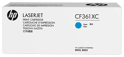 HP CF361XC High Yield Cyan Contract Original LaserJet Toner Cartridge