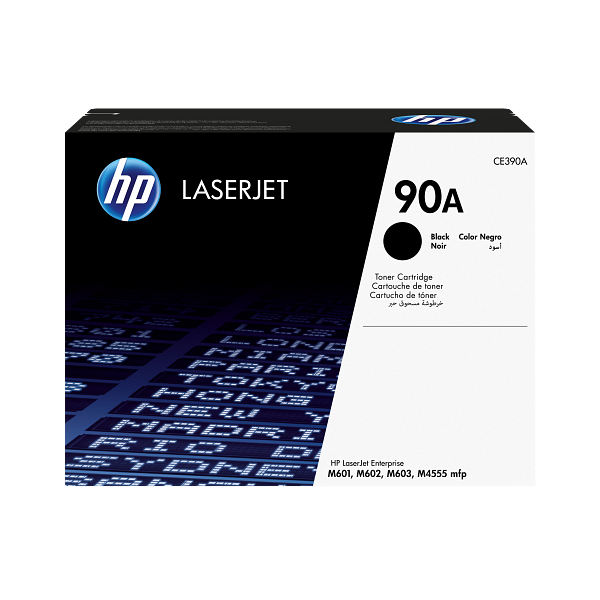 HP 90A Black Toner Cartridge CE390A CE390-00902e EMEA