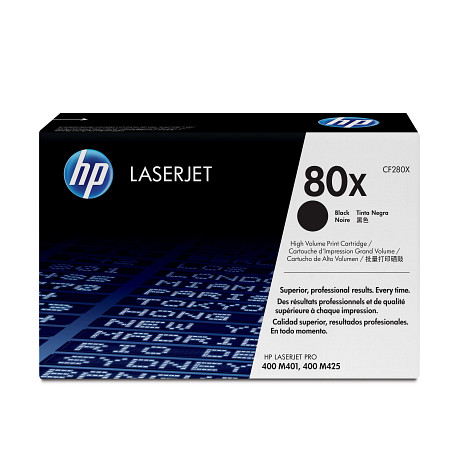 HP 80X CF280X LaserJet fekete toner  LaserJet Pro 401 425 nyomtatókhoz (6900 old.)