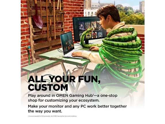 Series 12 of 12 HP Home Monitors, OMEN by HP 23.8 inch FHD 165Hz Gaming Monitor - OMEN 24