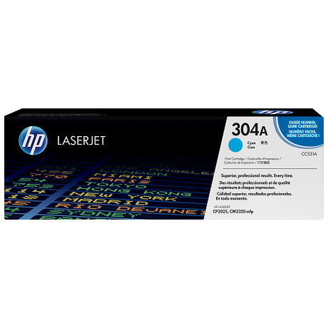 HP 304A CC531A ciánkék toner / festékkazetta Color Laserjet CM2320 CP2025 nyomtatókhoz (2800 old.)