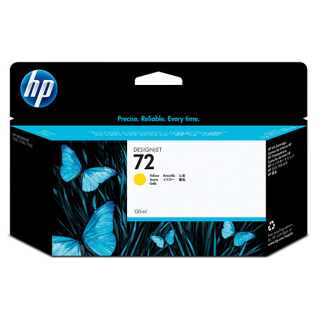 HP 72 C9373Asárga tintapatron eredeti C9373A T610 T620 T770 T790 T795 T1100 T1120 T1200 T1300 T2300 130 ml