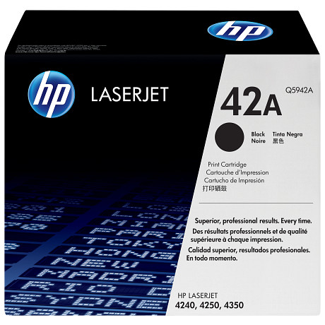 HP 42A Q5942A Fekete toner / festékkazetta Laserjet 4240/ 4250/ 4350 sorozat nyomtatóihoz (10000 old.)