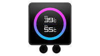 OMEN Modular 240mm LCD Liquid Cooler - Black