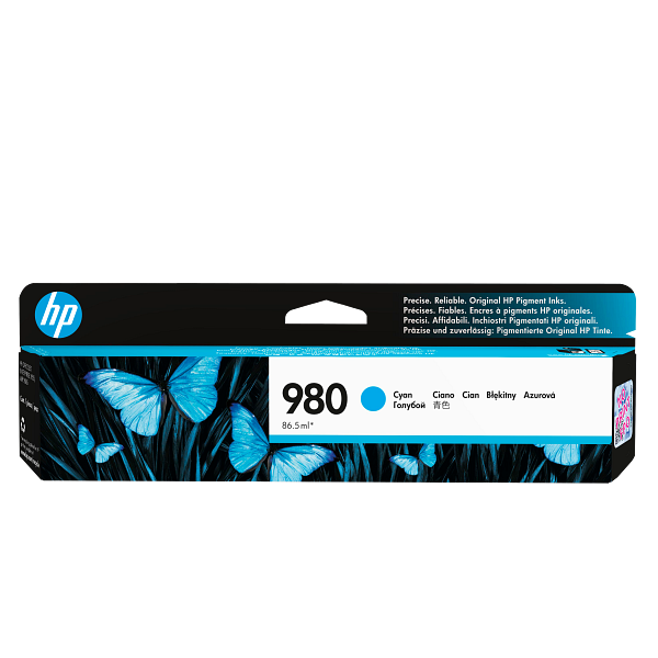 HP 980 Cyan Ink Cartridge WW