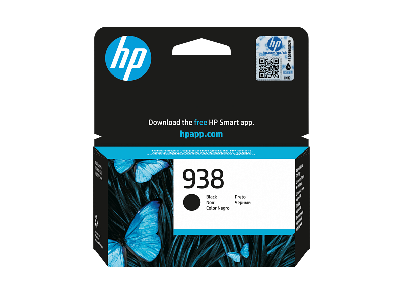 HP 938 Black Original Ink Cartridge 4S6X8-80004 4S6X8PE