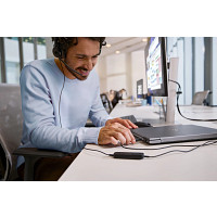 HP C01B3A6 Poly Mission 425 Stereo USB Wired Headset Classic (Bulk)