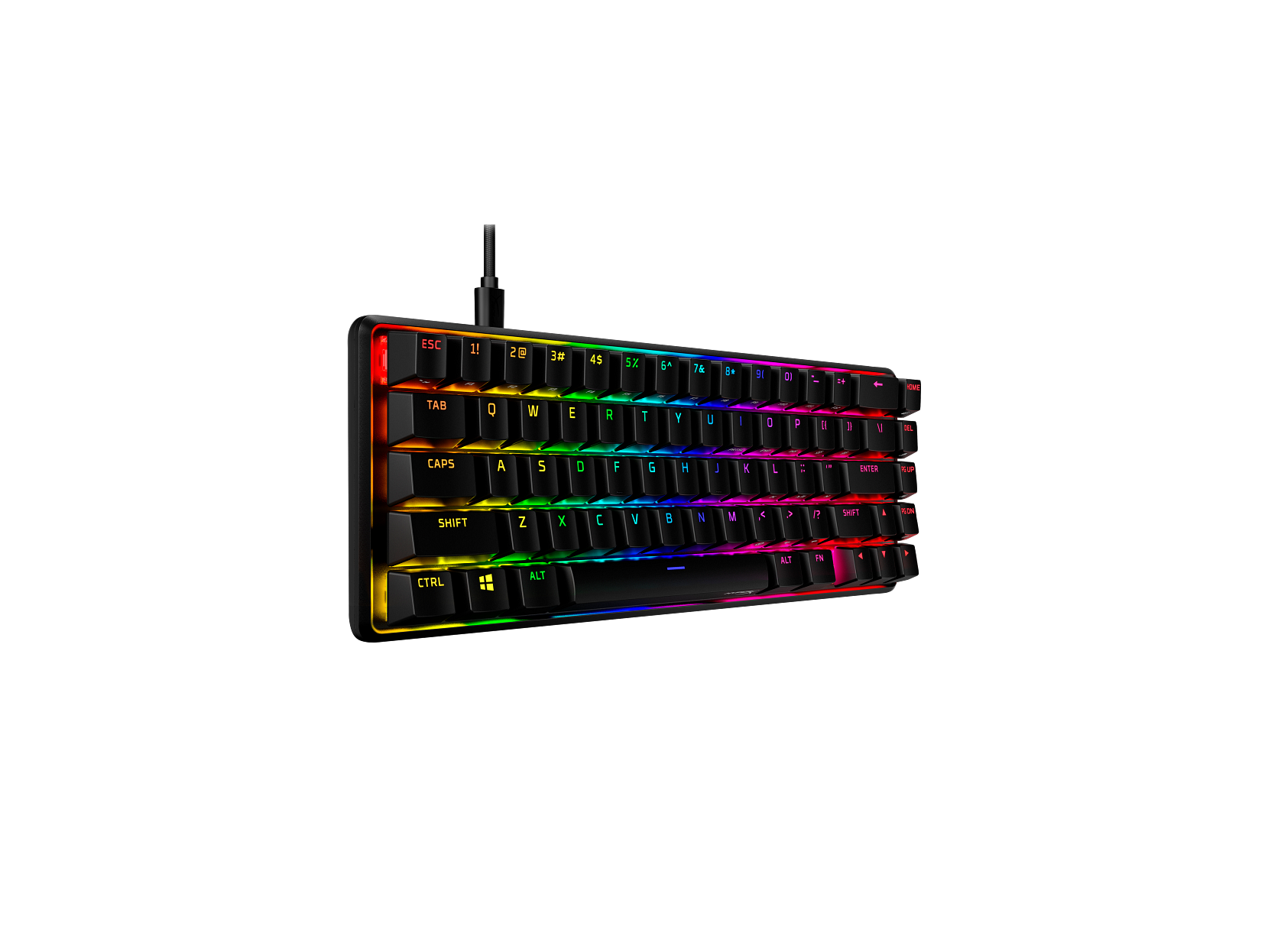 HyperX Alloy Origins 65 - Mechanische Gaming Tastatur - HX Aqua - US Layout - Bild 5 von 10