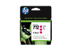 HP 3ED78A 712 3 darabos 29 ml-es bíbor DesignJet tintapatron T250 T630 T650 Studio 24