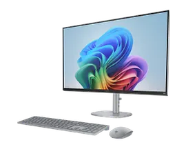 HP OmniStudio X All-in-One Desktop Next Gen AI 32-c1075t PC, Windows 11 Home, 31.5", Intel® Core™ Ultra 7, 16GB RAM, 1TB SSD, 4K UHD, Meteor silver