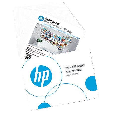 HP 49V50A Advanced fotópapír fényes 65 font 5 x 5 hüvelyk (127 x 127 mm) 20 lap