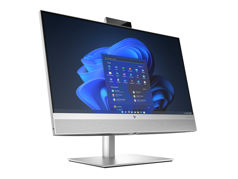 HP EliteOne 840 23.8 inch G9 All-in-One Desktop PC NaturalSilver NT IRcam nonODD Win11 Right Facin