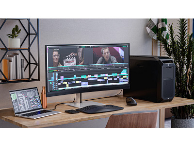 HP Series 7 Pro 39.7 inch 5K2K Conferencing Monitor-740pm