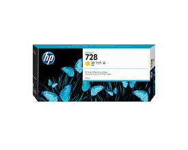 HP 728 300-ml Yellow DesignJet Ink Cartridge, F9K15A