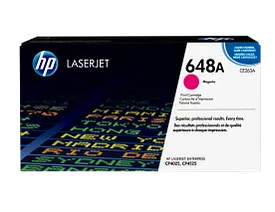 HP 648A Magenta Original LaserJet Toner Cartridge, CE263A