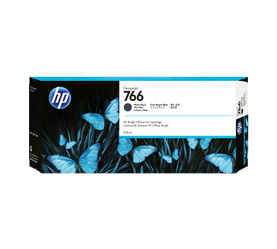 HP 766 300-ml Matte Black DesignJet Ink Cartridge