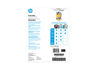 HP Everyday Business Paper, Glossy, 32 lb, 8.5 x 11 in. (216 x 279 mm), 150 sheets 4WN08A - Img_Rear_320_240