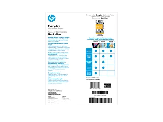 HP Everyday Business Paper, Glossy, 32 lb, 8.5 x 11 in. (216